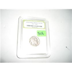 1936-D BUFFALO NICKEL *CERTIFIED BY INTERNATIONAL NUMISMATIC BUREAU* NICE EARLY VERY GOOD GRADE NICK