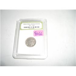 1935-D BUFFALO NICKEL *CERTIFIED BY INTERNATIONAL NUMISMATIC BUREAU* NICE EARLY VERY GOOD GRADE NICK