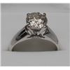 Image 1 : 14KT WHITE GOLD LADIES SOLITAIRE FOUR CLAW DIAMOND
