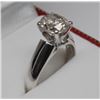 Image 2 : 14KT WHITE GOLD LADIES SOLITAIRE FOUR CLAW DIAMOND