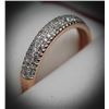 Image 2 : 14KT ROSE GOLD DIAMOND BAND SIZE:7.5