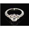 Image 2 : 14KT LADIES WHITE GOLD DIAMOND RING SIZE:6.25