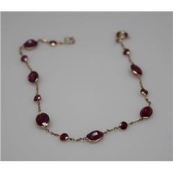 14KT GOLD RUBY BRACELET