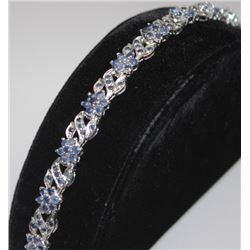 .925 STERLING SILVER SAPPHIRE BRACELET