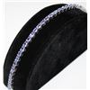 Image 1 : .925 STERLING SILVER TANZANITE TENNIS BRACELET