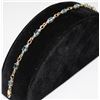 Image 1 : 10KT YELLOW GOLD BLUE TOPAZ & DIAMOND BRACELET