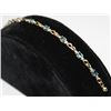 Image 2 : 10KT YELLOW GOLD BLUE TOPAZ & DIAMOND BRACELET