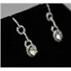 Image 2 : 14KT. WHITE GOLD DIAMOND EARRINGS