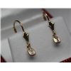 Image 1 : 14KT. YELLOW GOLD DIAMOND DROP STYLE EARRINGS