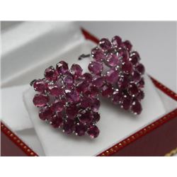 .925 SILVER RUBY EARRINGS