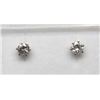 Image 1 : 14K WHITE GOLD DIAMOND EARRINGS