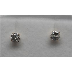 14KT YELLOW GOLD DIAMOND EARRINGS