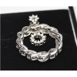 14KT WHITE GOLD DIAMOND PENDANT