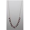 Image 1 : 14KT YELLOW GOLD GEMSTONE RUBY NECKLACE