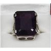 Image 1 : STAMPED .925 SILVER AMETHYST RING SIZE:8.5