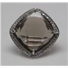 Image 1 : STERLING SILVER TOPAZ AND DIAMOND SIZE 7.5