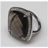 Image 2 : STERLING SILVER TOPAZ AND DIAMOND SIZE 7.5