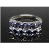 Image 1 : STERLING SILVER TANZANITE RING SIZE 7.3