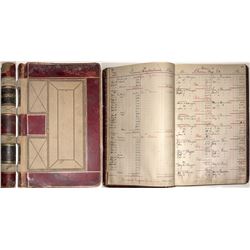 W.S. James, Gold Hill Assayer, Ledger