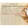 Image 1 : Pacific Mill and Mining Co. Memorandum of Assay