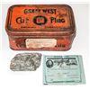 Image 1 : Tobacco Tin with Wells Fargo Label and Ore Specimen