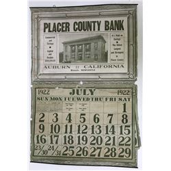 Placer County Bank Calendar