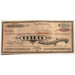 Oro Mining Company Stock