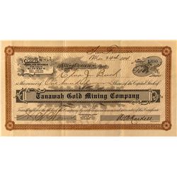 Tanawah Gold Mining Stock 1908- Mono County