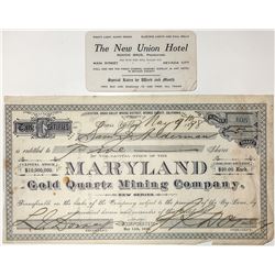Maryland Gold Quartz Mining Company