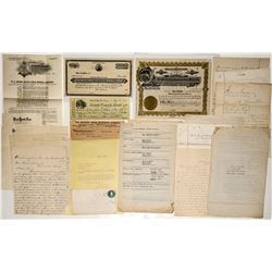 Nevada County Mining ephemera