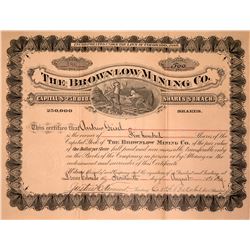 The Brown Low Mining Co. Stock Certificate, 1889