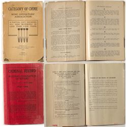 Two booklets on Crime in the Mines - RARE