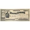 Image 1 : Oneota Mining Co. Stock Certificate