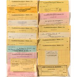 Florence Mine Purchase Receipts