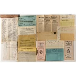 Goldfield Mining Ephemera