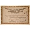 Image 1 : National Leasing Company Stock (Issued to G.G. Rice)