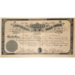 Continental Silver Mining Company Stock
