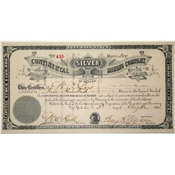 Continental Silver Mining Company Stock