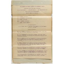 Hamburg Gold Mining Co. Prospectus