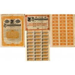 Comstock Tunnel Bond and Stock