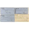 Image 1 : Territorial Comstock Documents (Ore Receipts and Paystubs)