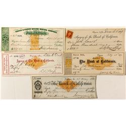 Ultimate Virginia City Autograph Check Collection (Deidesheimer, Fair, Mackay, Yerington, and Bliss)