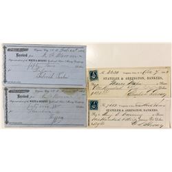 Virginia City Territory Checks and Receipts