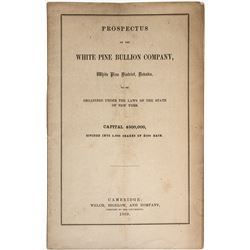 "Prospectus of the White Pine Bullion Company"