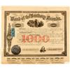 Image 1 : Territorial Nevada $1000 bond signed by Governor Nye