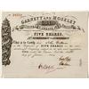 Image 1 : Garnett and Moseley Gold Mining Co. Stock Certificate