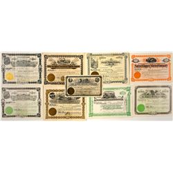 Nine Washington Mining Certificates