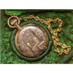 Barret & Sherwood Gold Pocket Watch