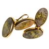 Image 1 : Gold Quartz Cuff Links