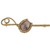 Image 1 : Gold Quartz Horseshoe Tie Pin